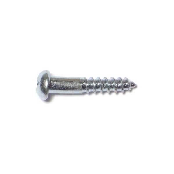 Midwest Fastener Wood Screw, #6, 3/4 in, Zinc Plated Steel Round Head Phillips Drive, 72 PK 61803 - main